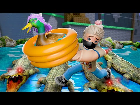 Видео: ОББИ, НО ОДИН ИЗ НАС УТОЧКА! Roblox Carry A Duck [2 Player Obby]