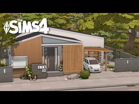 Видео: Современный японский семейный дом 🎋 | Sims 4 Покадровая съёмка | Без CC