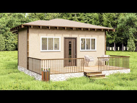 Видео: 30м² (5x6м) Маленький дом 4K Ultra HD