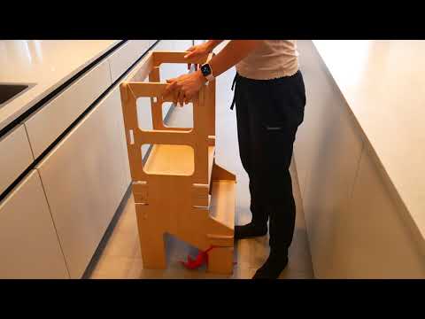 Видео: Стул помощник (башня помощника) Монтессори. Плюсы и минусы после 6 месяцев использования.