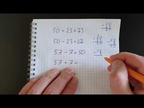 Видео: Разность и сумма двухзначных чисел. Тренировка 7. Математика 2 класс.
