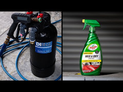 Видео: Дешево против дорого: как предотвратить появление пятен от жёсткой воды при мойке автомобиля под ...