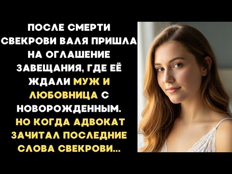 Видео: Валя пришла на оглашение завещания, где её ждали муж и любовница с новорожденным ребёнком