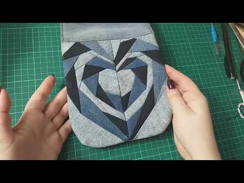 Видео: изделие из мелких обрезков джинсов. часть 2 #diy#patchwork#лоскутноешитье