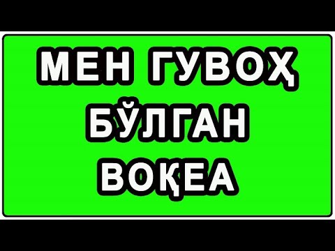 Видео: Мен гувоҳ бўлган воқеа | Men guvoh bo'lgan voqea