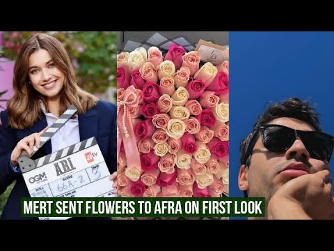 Видео: Мерт Рамазан Демир отправил Афре Сарачоглу прекрасный букет цветов при первом взгляде