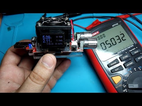 Видео: Крутой USB Tester - нагрузка. + miniUSB microUSB Type-C QC2.0 QC3.0