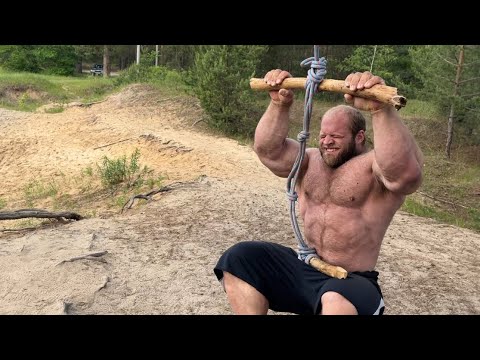 Видео: ТРЕНИРОВКА НА ДЕРЕВЕ! ПЛАНШ ПРИ ВЕСЕ 150КГ!