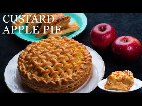 Видео: Рецепт слоеного яблочного пирога / Как приготовить заварной яблочный пирог