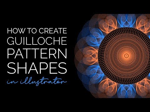 Видео: Как создать гильошированные узоры в Illustrator