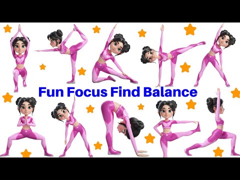 Видео: Веселая детская йога для концентрации и равновесия! 🤸‍♀️ Изучите позы животных и осознанность | В...