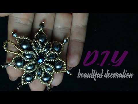 Видео: Кулон из бисера и бусин.DIY. Making pendant of beads and beads.