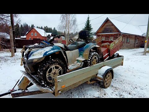 Видео: ВЫВОЗИМ ТЯЖЕЛОЕ ЖЕЛЕЗО ИЗ ДЕЛЯНОК! Какие железки можно найти в лесу? Коп металлолома на квадроцикле!
