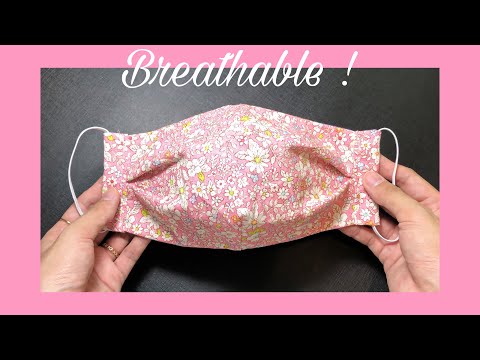 Видео: Новый дизайн - дышащий! Маска не касается рта и носа, легко дышит! Сделай сам дома