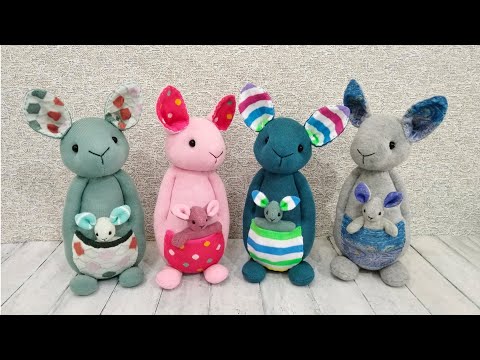 Видео: Как сшить кенгуру из носков 🦘 How to make a sock kangaroo