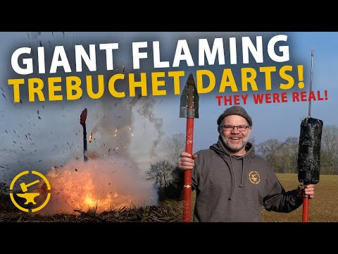 Видео: Огненные дротики-требюше!!!