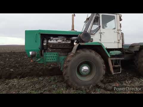 Видео: тяжка оранка Т-150 ямз 238 МТЗ 82