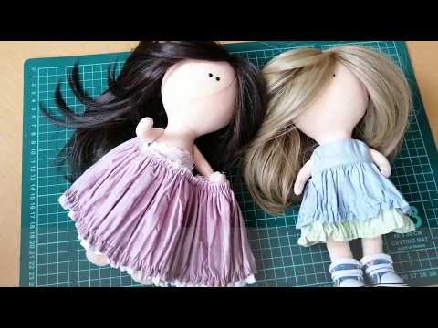 Видео: рюши / платье для куклы