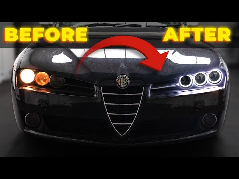 Видео: Установка светодиодных фар Halo за 20 долларов | МОДИФИКАЦИЯ ALFA ROMEO 159 | PT3
