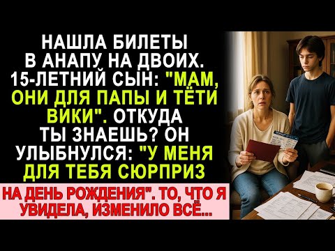Видео: Сюрприз сына открыл измену мужа: билеты в Анапу и правда, которую я не ждала