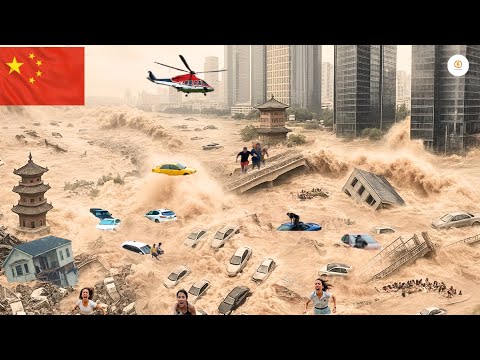 Видео: Наводнение в Китае: Юньнань затоплена — города парализованы, люди эвакуированы!