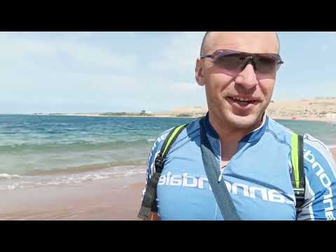 Видео: Южный берег оз. Иссык-Куль на велосипеде