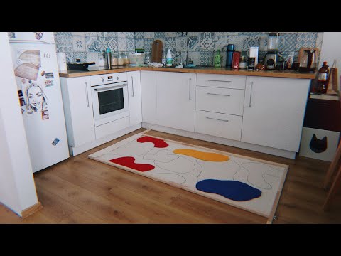 Видео: Делаю ковер 💛 2 часть / первые результаты, плотность, стежки / Punch Needle