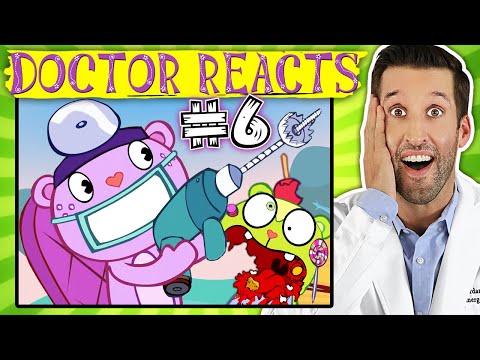 Видео: ВРАЧ смотрит медицинские сцены из Счастливые лесные друзья #6