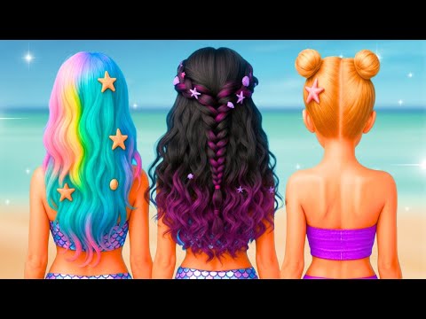 Видео: От НЕРДА к РУСАЛКЕ 🧜‍♀️✨ Как Стать Настоящей Морской Принцессой!