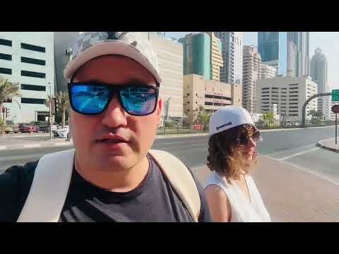 Видео: Дубай , прогулка от центра к заливу, Rove hotel , пляж La mer beach 
