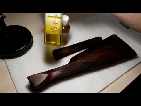 Видео: реставрация ружья, пропитка приклада маслом  иж 54
