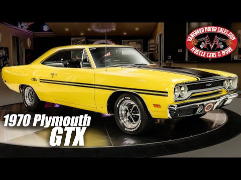 Видео: Plymouth GTX 1970 года выпуска продаётся. Vanguard Motor Sales #5904