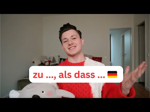 Видео: Конструкция zu ..., als dass ... (Deutsch C1, C2)