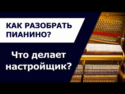 Видео: Как разобрать пианино для осмотра?