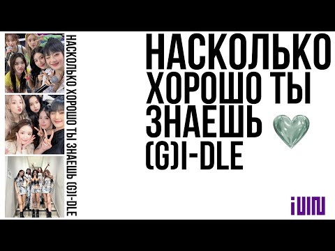 Видео: ТЕСТ: насколько хорошо ты знаешь (G)I-DLE/проверка на Неверленда🦄