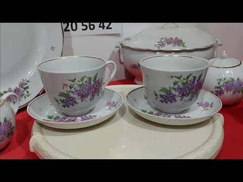 Видео: СИРЕНЬ ЧАШКИ ГИГАНТЫ И ЧАСТИ СЕРВИЗА . НЕМЕЦКИЙ ФАРФОР . СТАРОЕ ПОЛОННОЕ ДВА СЕРВИЗА.