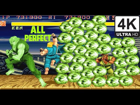 Видео: Мастер Кен доминирует! SF2 Champion Edition Super Green | 4K 60FPS (1992)