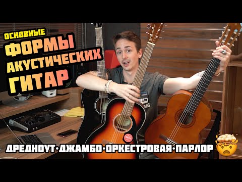 Видео: 🎸КАК ВЫБРАТЬ ГИТАРУ | ОСНОВНЫЕ ФОРМЫ ГИТАР: ДРЕДНОУТ, ДЖАМБО, ФОЛК, ПАРЛОР, АУДИТОРИУМ...