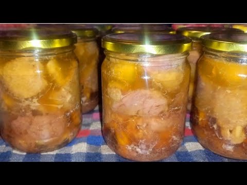 Видео: тушёнка из утки. Очень подробно