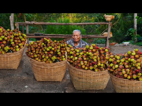 Видео: Бабушка готовит традиционную китайскую еду из личи