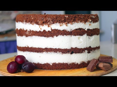 Видео: Похрустим? Шоколадный торт с черешней, хрустящей прослойкой и йогуртовым кремом - Я - ТОРТодел!