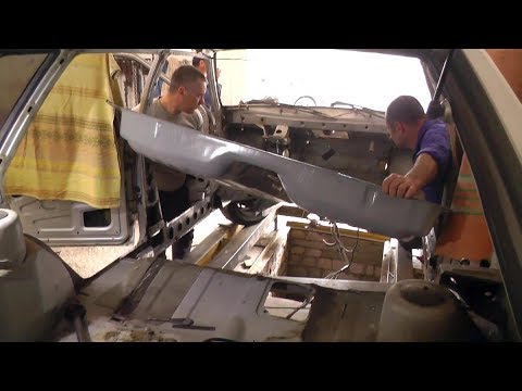 Видео: ВАЗ 2109. Установка нового днища.  Сварочные работы.