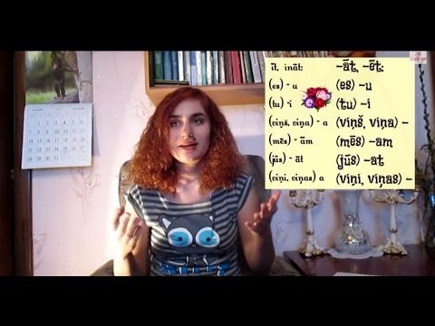 Видео: Урок 22. Латышский для начинающих. 1 спр. глаголов (наст.вр)