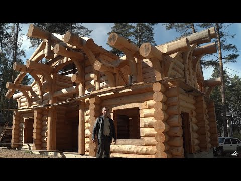 Видео: СОБИРАЕМ СРУБ БАНИ УРАЛЬСКОЙ УСАДЬБЫ! ч.2