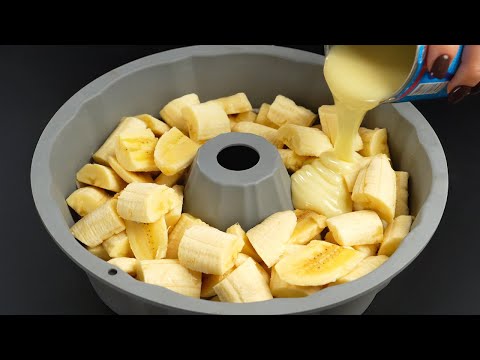 Видео: САМЫЙ вкусный и быстрый домашний банановый десерт! Готовим за 5 минут, без желатина.