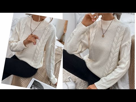 Видео: СДЕРЖАННО И ИЗЯЩНО!  🍨ДЖЕМПЕР С ВЫСОКОЙ ПЛАНКОЙ модная модель