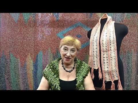 Видео: Вязание на "вилке". Начало. Мастер-класс по вязанию крючком от О. С. Литвиной.