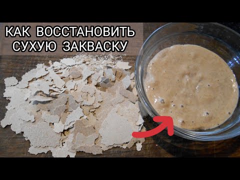 Видео: Как восстановить сухую закваску? Легко и просто!