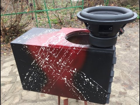 Видео: Покраска короба сабвуфера белой кровью