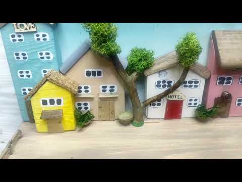 Видео: Панно/ключница "Домики" #дрифтвуд DIY Panel/housekeeper "Houses" #driftwood